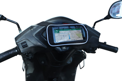 GRABMOUNT Universal Mobile Holder / Pouch-Bag for all Scooters Scooty's Activa Jupiter etc Bicycle Phone Holder