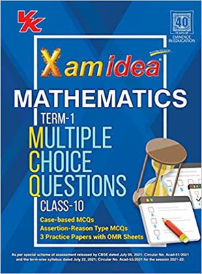 Xam Idea Cbse MCQS Chapterwise for Term I, Class 10 Mathematics Standard (with Massive Question Bank and Omr Sheets for Real-Time Practise)(English, Paperback, unknown)