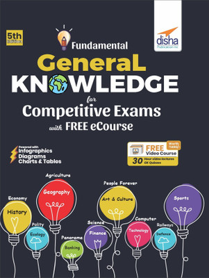 Fundamental General Knowledge for Competitive Exams with Free Ecourse(English, Paperback, Disha Experts)