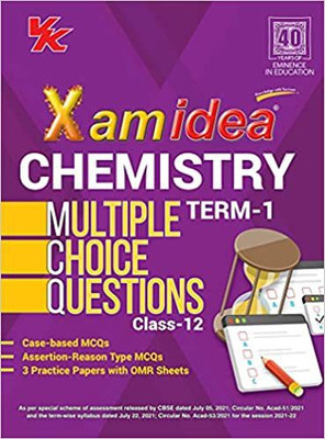 Xam Idea Cbse MCQS Chapterwise for Term I, Class 12 Chemistry(English, Paperback, unknown)