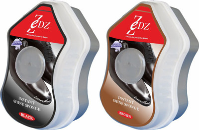 Zedz Combo of Instant Shoe Shiner Black and Brown Shiner(10 ml, Black, Brown)