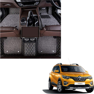 Drizon Leatherite 7D Mat For  Renault Triber(Black)