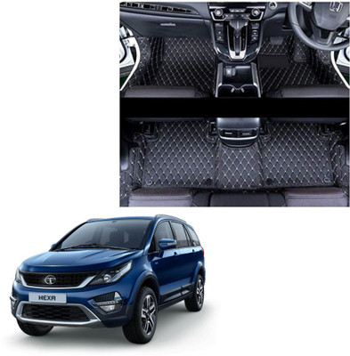 Drizon Leatherite 7D Mat For  Tata Hexa(Black)