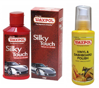 waxpol Liquid Car Polish for Exterior, Dashboard, Leather, Metal Parts, Chrome Accent, Bumper(250 ml)