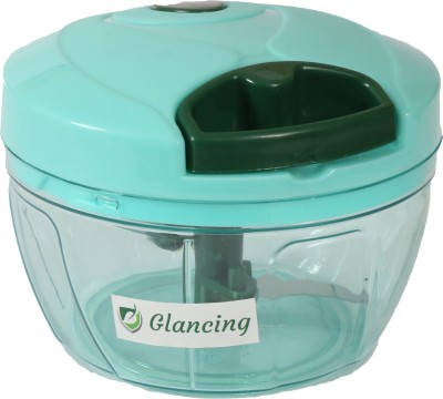 Glancing Manual Pull Food Chopper, Hand Pull String Onion Chopper Dicer for Kitchen, Easy Cleaning Manual Vegetable Chopper for Vegetables, Fruits C/5/G Chopper Vegetable & Fruit Chopper(One handy chopper)