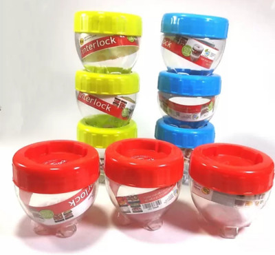 Platichouse Plastic Grocery Container  - 200 ml(Pack of 12, Multicolor)