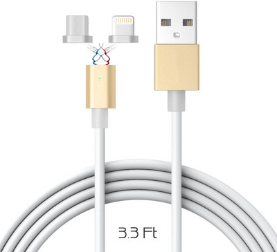 Wifton Magnetic Charging Cable 3.1 A 1.5 m data cable(Compatible with Android, iPhone, iPad Air, Android System Devices, Multicolor, One Cable)