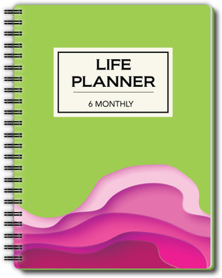 Nourish Life A5 Planner/Organizer Ruled 200 Pages(Green)