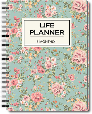 Nourish Life A5 Planner/Organizer Ruled 200 Pages(Rose)