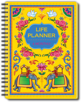 Nourish Life A5 Planner/Organizer Ruled 200 Pages(Indian Painting)