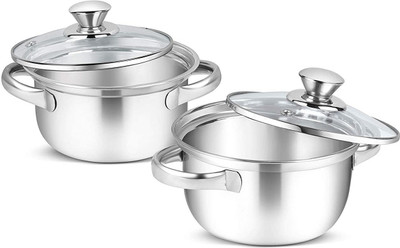 RBGIIT Pack of 2 Cook and Serve Casserole Set(1500 ml, 2000 ml)