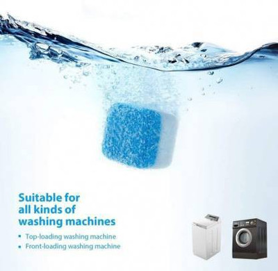 Fulkiza Washing Machine Deep Cleaner Tablet for All Front and Top Load Machine 15 Dishwashing Detergent(12 Tablet)
