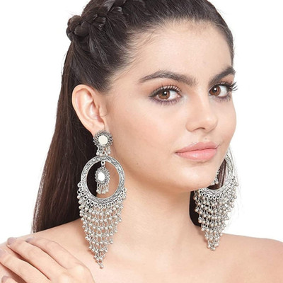 Primis earrings for girls latest design Silver Drops & Danglers