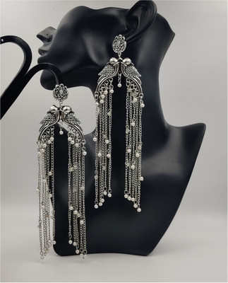 Stylish long on sale earrings