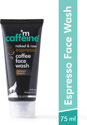 MCaffeine Espresso Coffee Energizing | Hydration, Plumps Skin | Hyaluronic Acid, Pro-Vitamin B5 | All Skin Types | Paraben & SLS Free Face Wash(75 ml)
