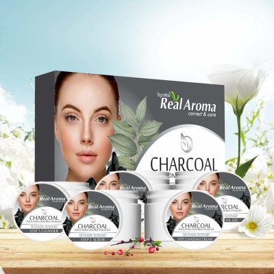 Topmax real aroma CHARCOAL POLUTION CONTROL FACIAL KIT(700 g)