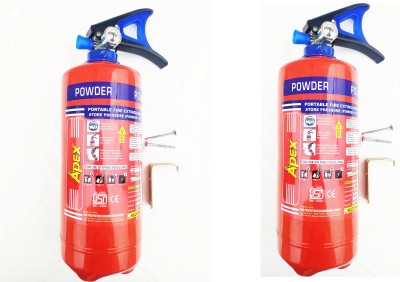 SRT ABC Type Fire Extinguisher 2kg Use for Home/Kitchen/Office/Factory/Institute/Shop Quality and Eco Price Fire Extinguisher apex fire (set of 2pcs) Fire Extinguisher Mount(2 kg)