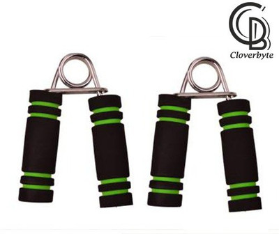 CLOVERBYTE Foam Grip Wrist Exercise (Pack Of 2) Hand Grip/Fitness Grip ( Green, Black) Hand Grip/Fitness Grip