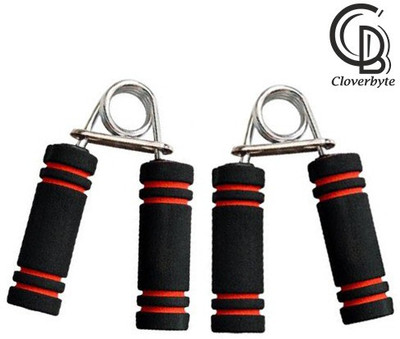 CLOVERBYTE Foam Grip Wrist Exercise (Pack Of 2) Hand Grip/Fitness Grip (Red, Black) Hand Grip/Fitness Grip