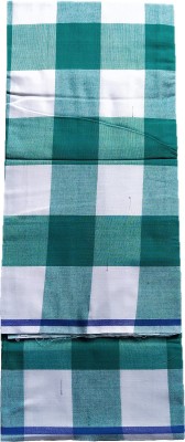 Handloom Checkered Green, White Lungi