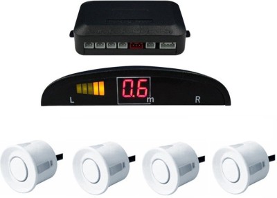 Celix PARKSENS1c62 Car Reverse Parking Sensor with LED Display 200-30cm Range- White Parking Sensor(Ultrasonic Systems)