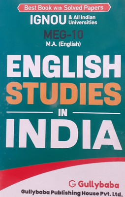 IGNOU MEG-10 : English Studies In India(Paperback, GPH Panel of Experts)