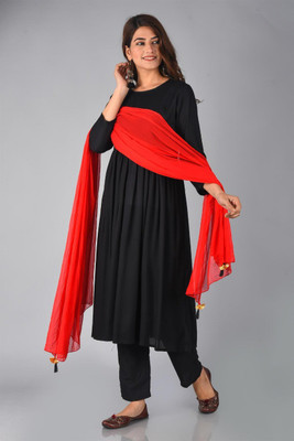 Rangkriti Solid Kurta, Trouser/Pant & Dupatta Set