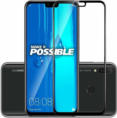Juberous Edge To Edge Tempered Glass for Huawei Y9 2019(Pack of 1)