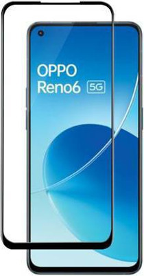 kentop Edge To Edge Tempered Glass for Oppo Reno6 5G + CPH2251(Pack of 1)