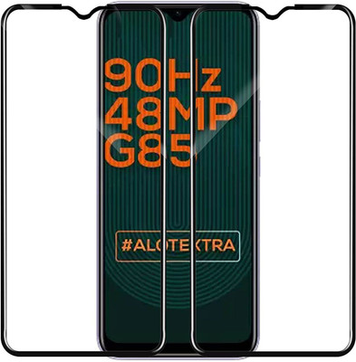 Juberous Edge To Edge Tempered Glass for Infinix Hot 10S(Pack of 2)