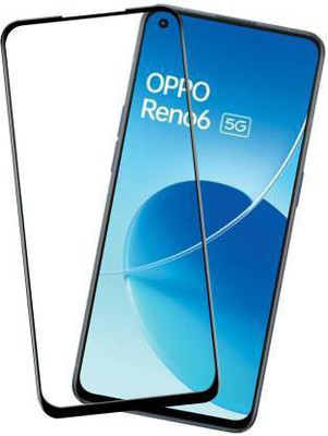 kentop Edge To Edge Tempered Glass for Oppo Reno6 5G + CPH2251(Pack of 1)