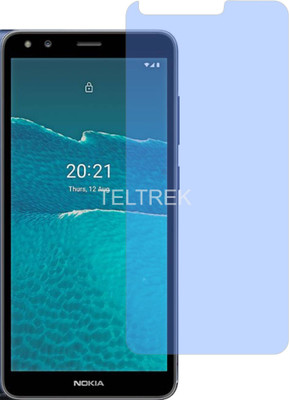 TELTREK Tempered Glass Guard for NOKIA C1 2ND EDITION (Impossible AntiBlue Light)(Pack of 1)