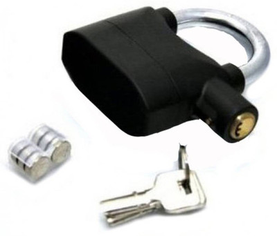YUKI Anti Theft System Security Pad Lock with Burglar Smart Alarm Siren Motion Sensor Alarm Lock-A26 Genric Security anti Theft Padlock With Heavy Duty (AL-126)(Black)