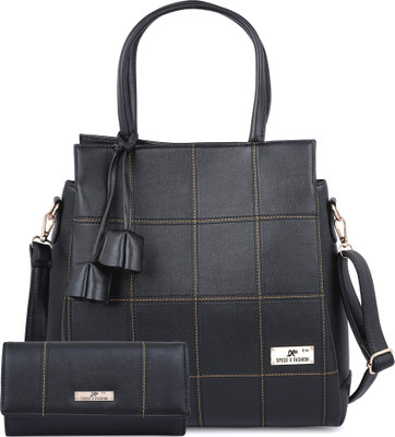 SXF SPEED X FASHION Black Shoulder Bag SB00H-HR(Pack of 2)