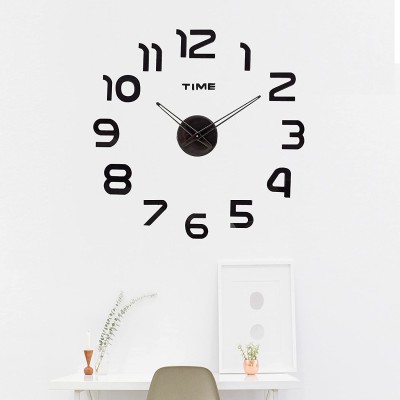 Suzi Analog 60 cm X 60 cm Wall Clock(Black, Without Glass, DIY Clocks)