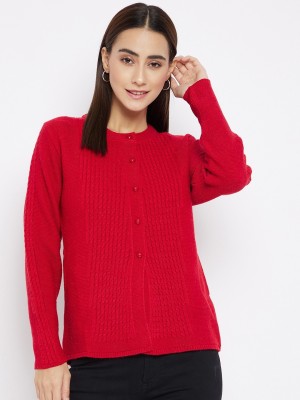 CLAPTON Self Design Round Neck Casual Women Multicolor Sweater