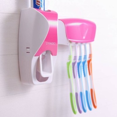 SEVENSPACE Toothpaste Tooth Brush Holder Plastic Toothbrush Holder (Wall Mount) Plastic Toothbrush Holder(Multicolor, Wall Mount)