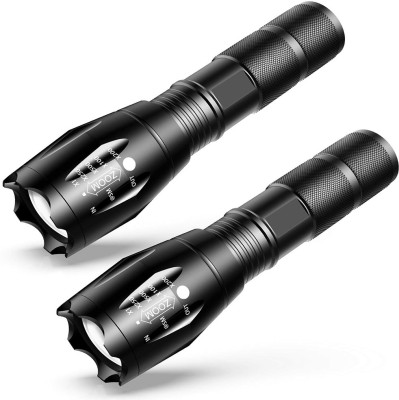 JK Sales 5 modes Flashlight LED T6 with Super Bright Cree t6 light with Rechargeable battery and charging kit with Zoom option powered by rechargeable battery OR ( 3xAAA bateries not included,) Torch Torch(Multicolor, 13.1 cm, Rechargeable)