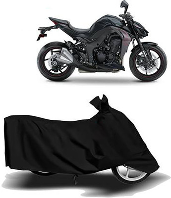 JKR Waterproof Two Wheeler Cover for Kawasaki(Z1000, Black)