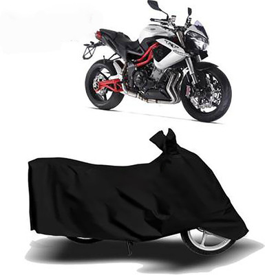 KPIND Waterproof Two Wheeler Cover for Benelli(TNT 300, Black)