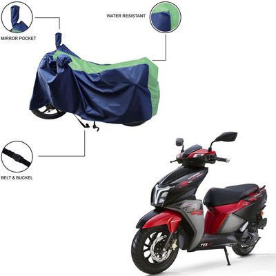 Trader's Stop Two Wheeler Cover for TVS(NTORQ, Green, Blue)
