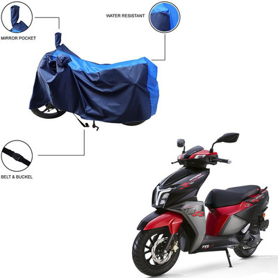 Trader's Stop Two Wheeler Cover for TVS(NTORQ, Blue)