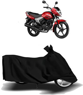 KPIND Waterproof Two Wheeler Cover for Yamaha(Saluto RX, Black)