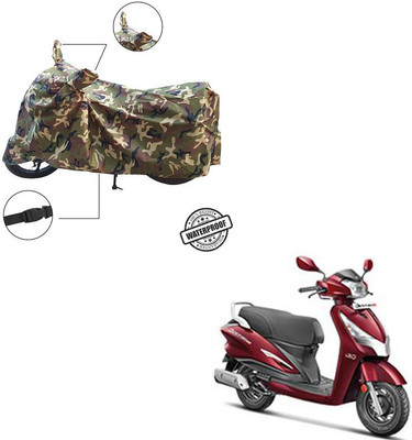 Home Ark Waterproof Two Wheeler Cover for Hero(Destini 125, Multicolor)
