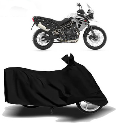 KPIND Waterproof Two Wheeler Cover for Triumph(Tiger 800, Black)