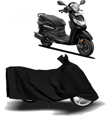 JKR Waterproof Two Wheeler Cover for Hero(MotoCorp Pleasure Plus, Black)