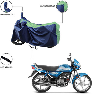 Pop Shade Two Wheeler Cover for Hero(HF Deluxe, Green)