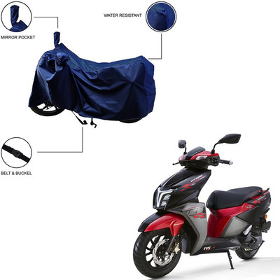 Trader's Stop Two Wheeler Cover for TVS(NTORQ, Blue)