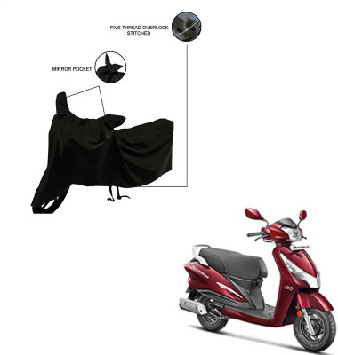 Home Ark Two Wheeler Cover for Hero(Destini 125, Black)