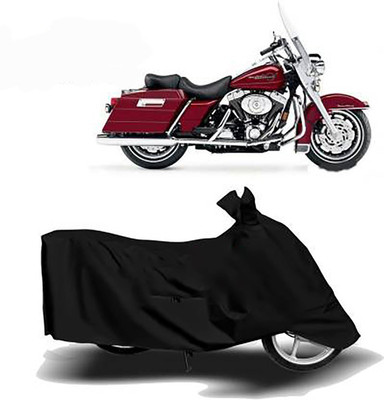 JKR Waterproof Two Wheeler Cover for Harley Davidson(Road King, Black)